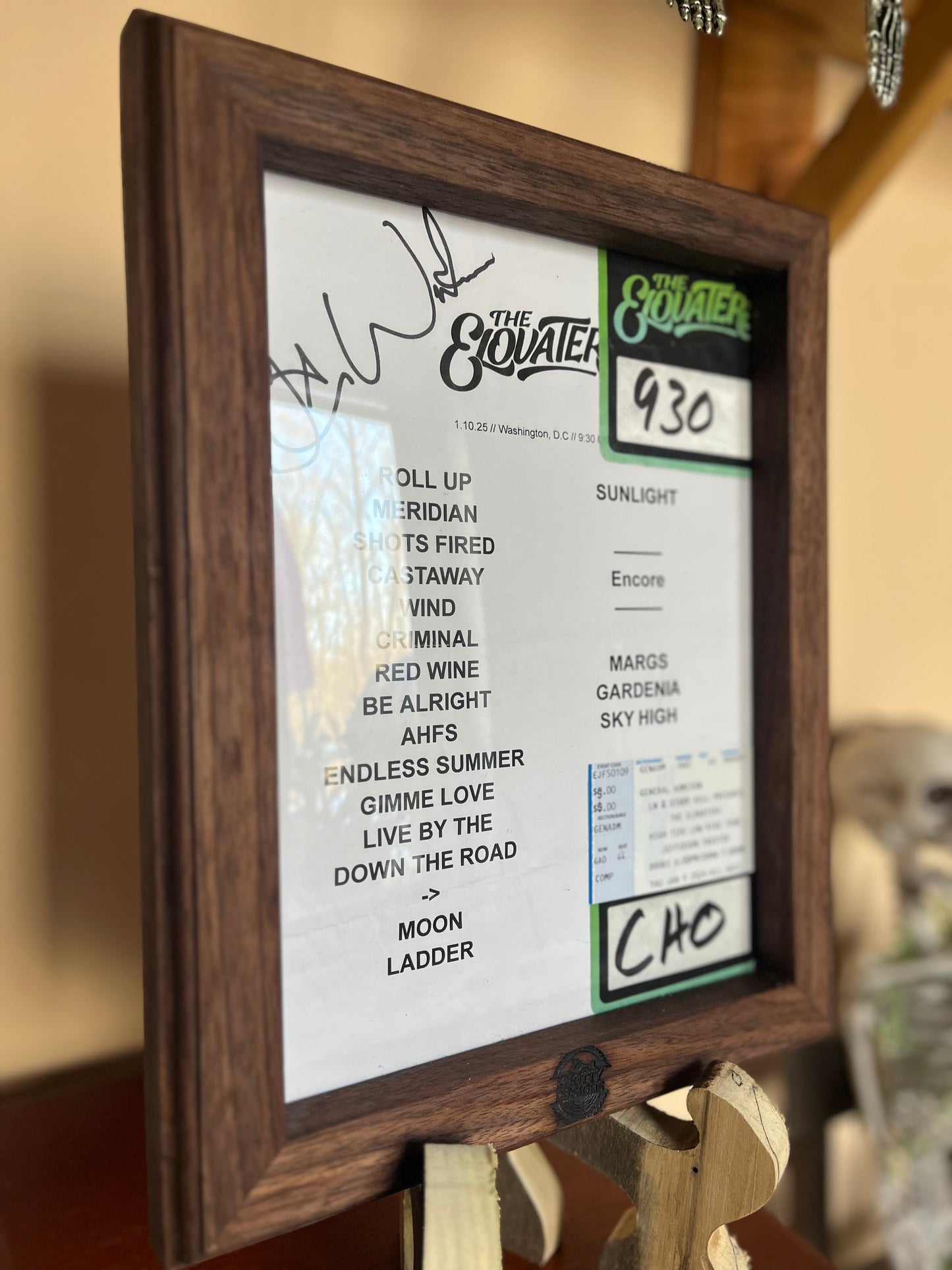 Black Walnut Setlist frame