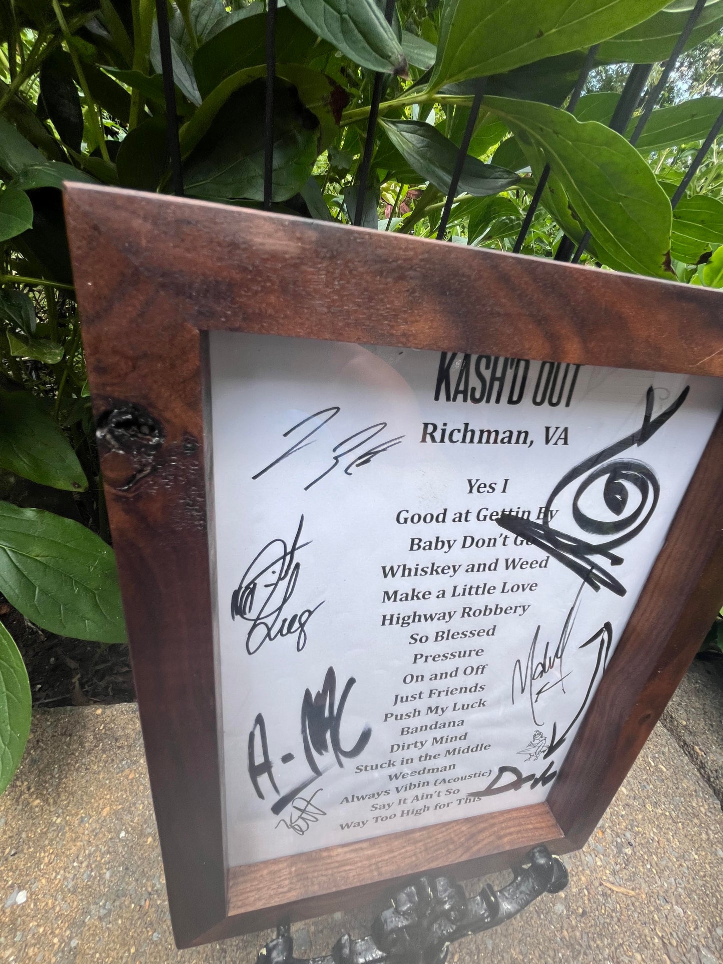 ~Black Walnut~ Setlist Frame