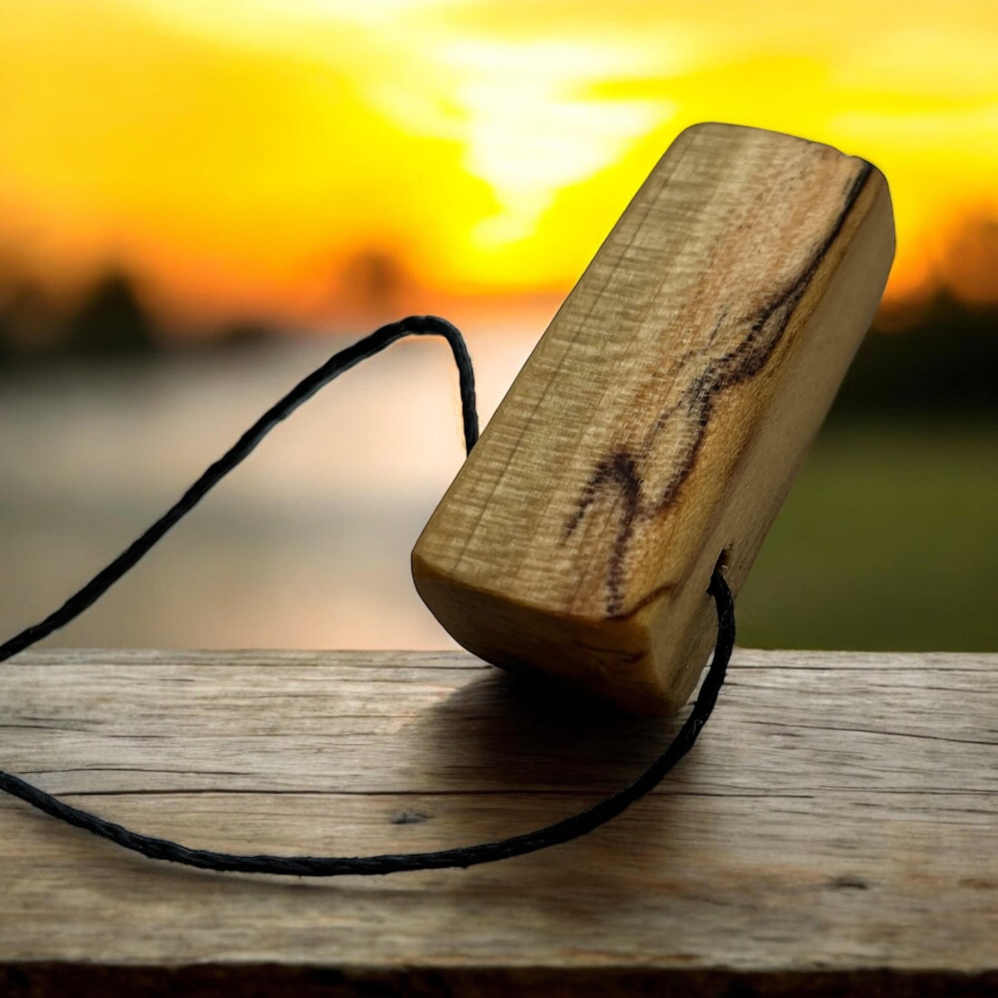 Spalted Poplar Pendant