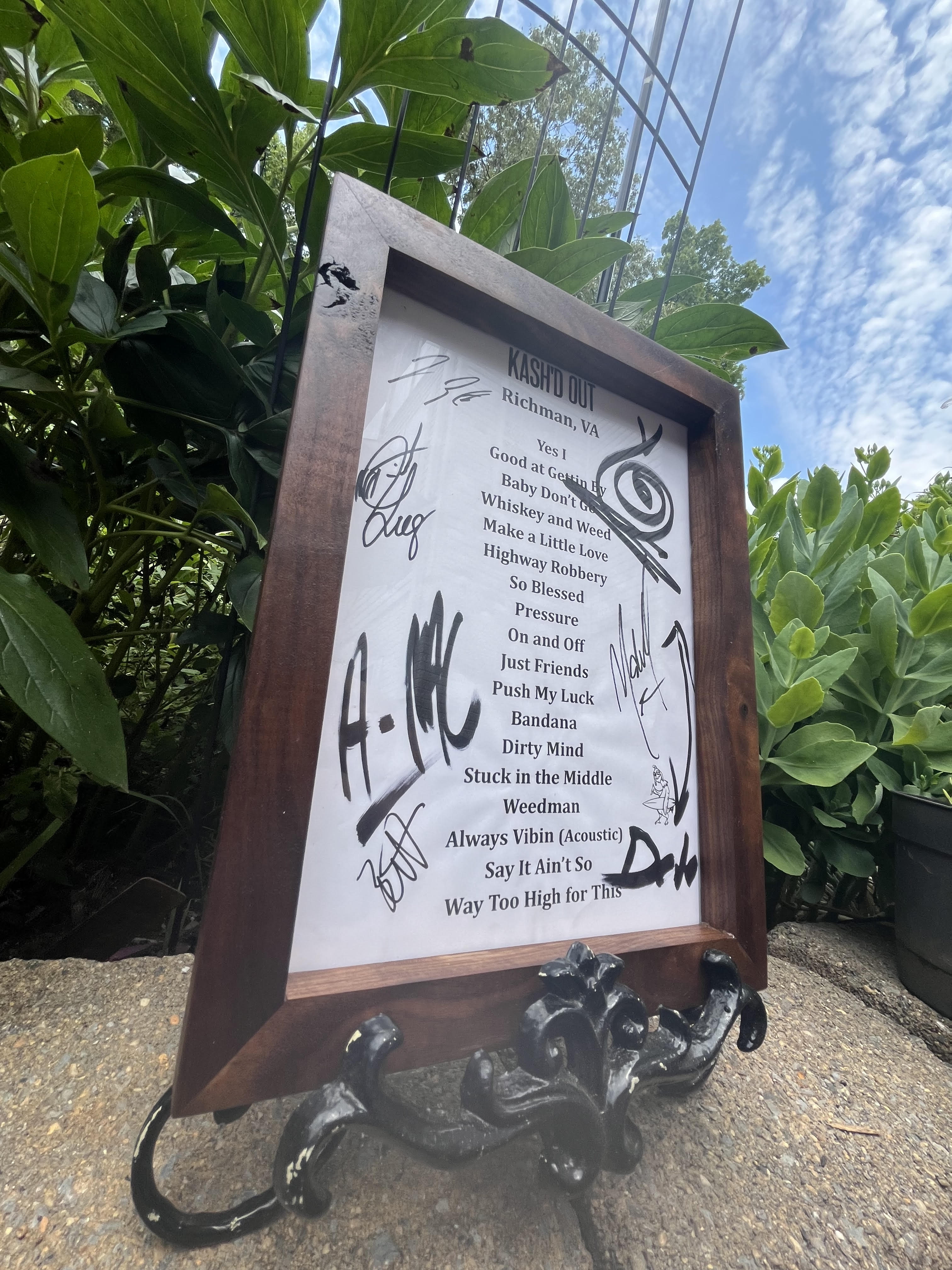 ~Black Walnut~ Setlist Frame – Knotty Designs and Woodworks