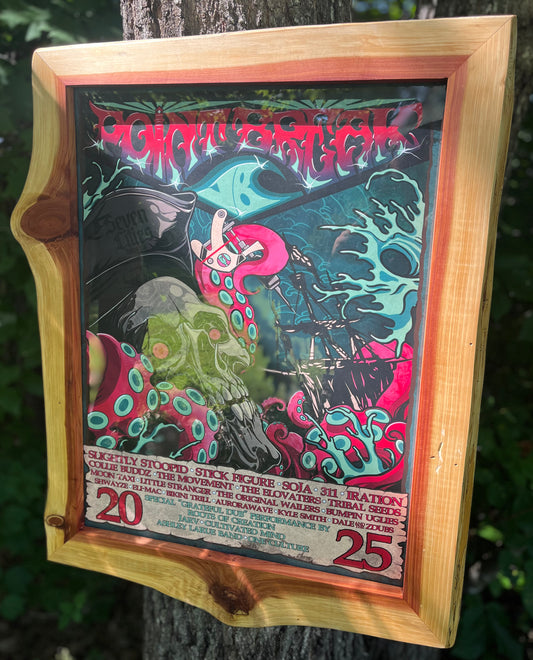 ~Live Edge Eastern Red Cedar~ Poster+Frame combo